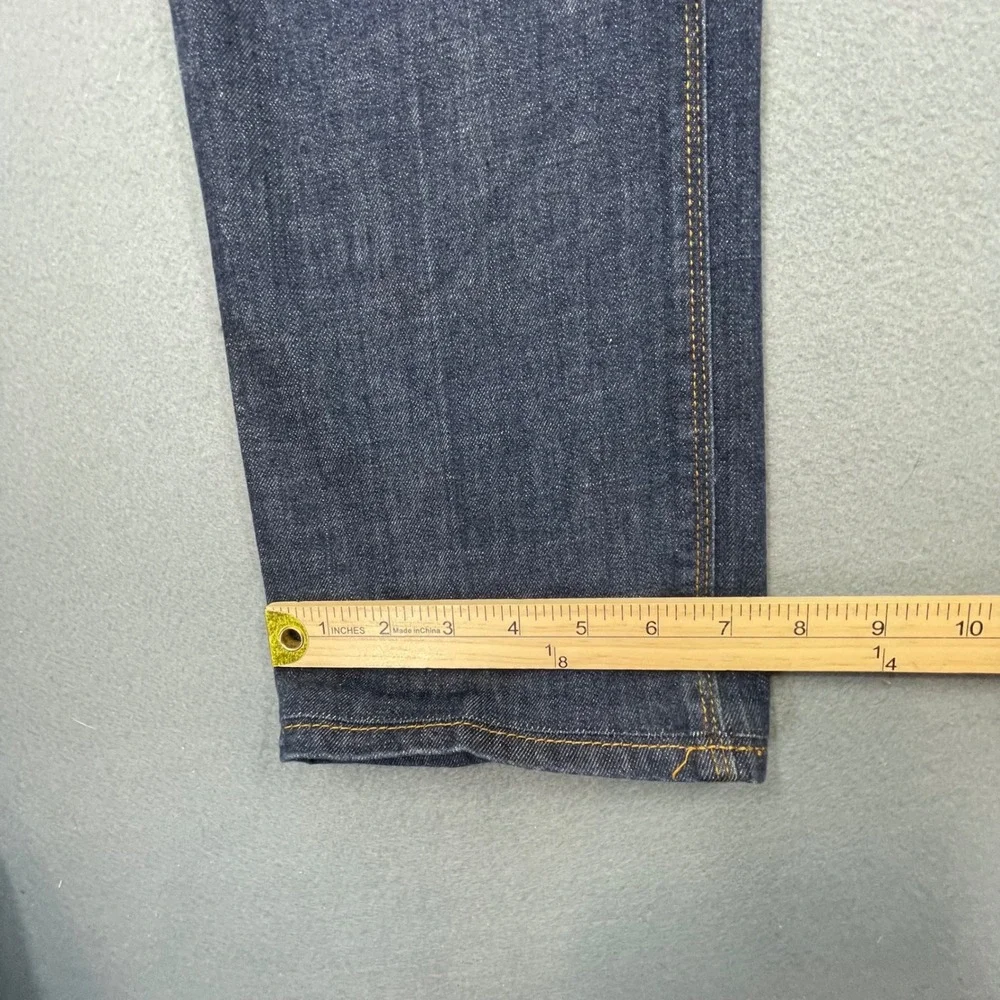 Peter Millar Blue Stretch Straight Leg Cotton Blend Denim Jeans Mens 32 Preppy